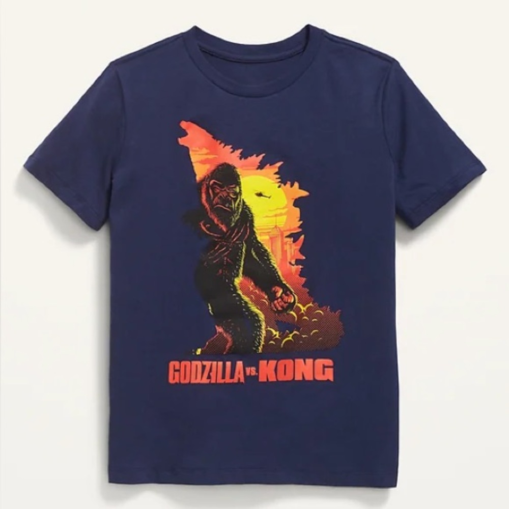 Old Navy Godzilla Vs. Kong Gender-Neutral Graphic‎ T-Shirt for Kids